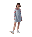 Kickers Pinafore Dress, Robe Femme,