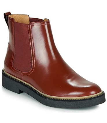 Kickers OXFORDCHIC Bottines/Boots Femmes Rouge Foncé - 37 - Boots