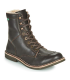 Kickstonery, Bottillons Homme, Marron Fonce, 40