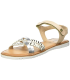 KICKERS BETTERNEW, Sandale Fille - Argent (ZEBRE 161) - 38 EU