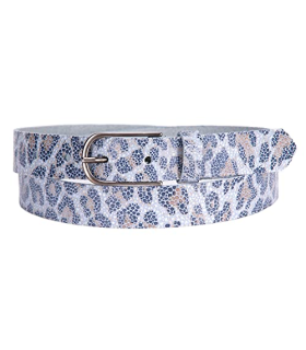 Tamaris Leather Belt W90 Light Blue - Livraison Gratuite