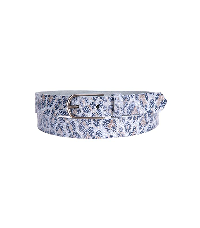 Tamaris Leather Belt W90 Light Blue
