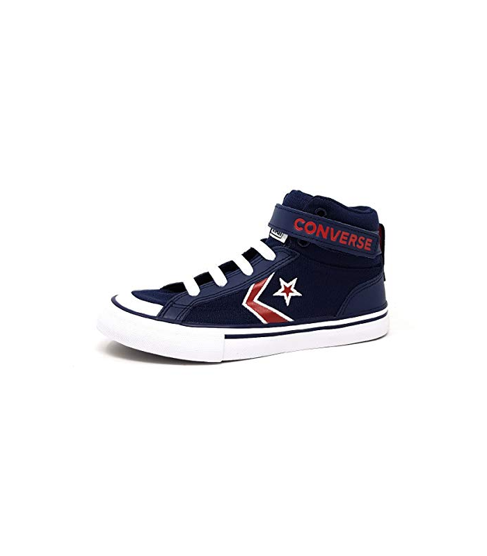 Converse Pro Blaze Strap Kids - Hi - ObsidianUniversity RougeBlanc Canvas