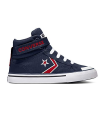 Converse Pro Blaze Strap Kids - Hi - ObsidianUniversity RougeBlanc Canvas