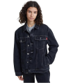 Denim Jacket, Veste Femme, Marine Charbon, S