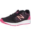 New Balance Girls' 519v2 Running Shoe, Black/Bali Blue/EXHUBERANT Pink, 5 M US Big Kid