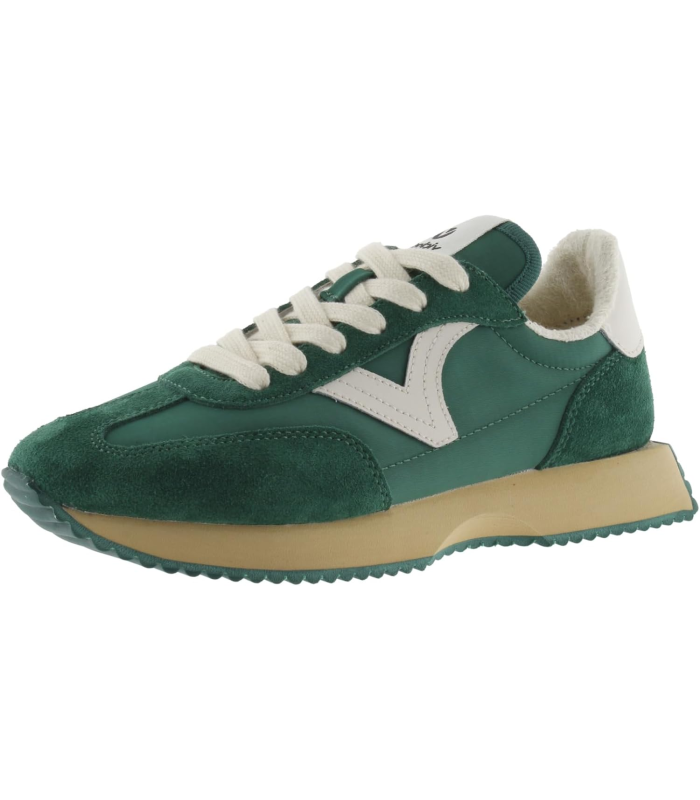 Victoria Basket Basse Cosmos Nylon & Pièces en Croûte De Cuir Assorties & Semelle Crantée 1134109 pour Femme
