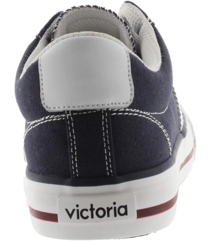 Victoria Basket Basse Unisexe Tribu Toile & Logo en Contraste & Bout en Caoutchouc 1065164 pour Adulte