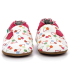 Kickbaby, Chaussons Fille, Blanc Cerise