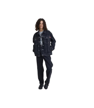 Denim Jacket, Veste Femme, Marine Charbon, S