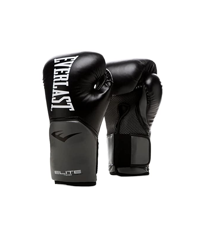 Everlast Unisexe - Adulte Pro Style Elite Glove Gants Noir/Gris 10oz EU