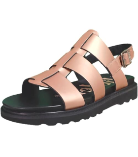 Kickers, Neosinead 961231-50, Femme Nu-Pied Rose métallisé - 40 EU