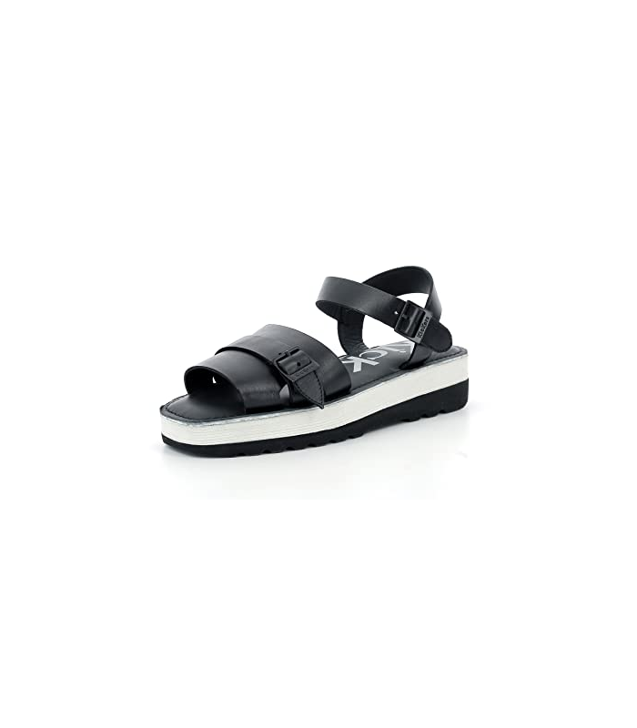 KICKERS Femme Hi Sunset Sandale à Talon, Noir, 38 EU