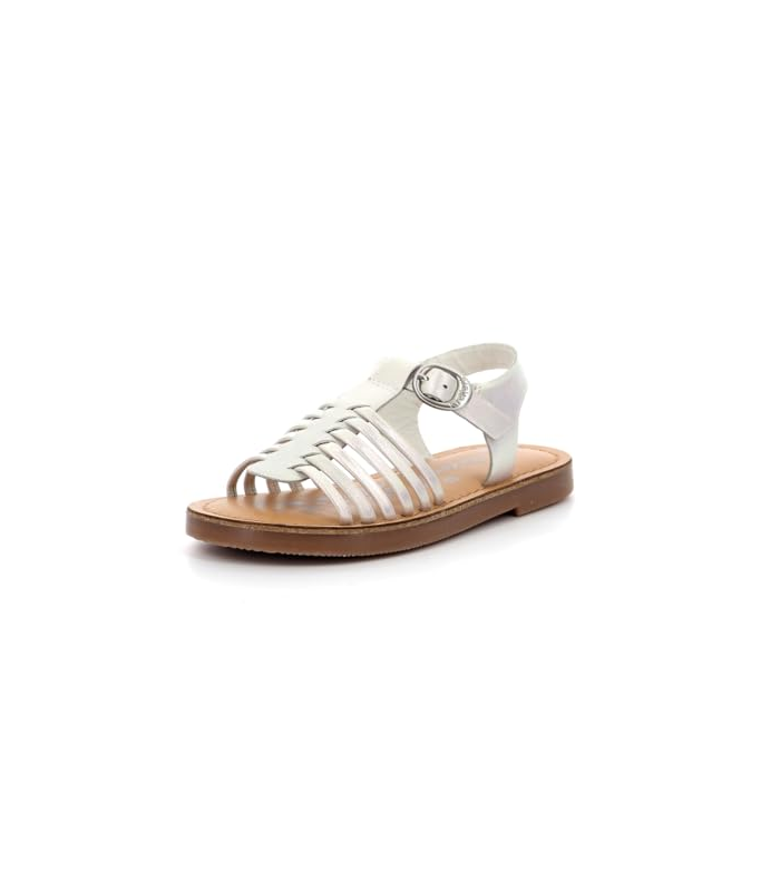 Premslim, Sandales Fille, Blanc Irise, 38
