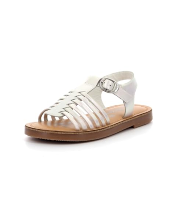 Premslim, Sandales Fille, Blanc Irise, 38