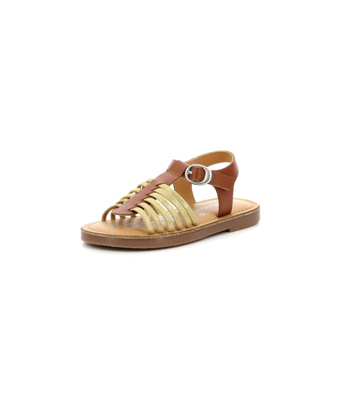 Premslim, Sandales Fille, Camel Or, 38