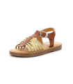 Premslim, Sandales Fille, Camel Or, 38