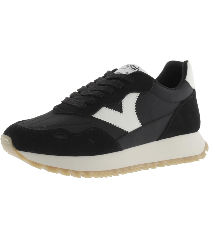 Victoria Basket Basse Viento Nylon & Pièces Colorées & en Croûte De Cuir en Contraste & Semelle Crantée 1157107 pour Femme