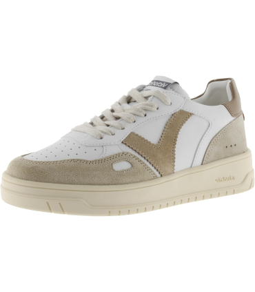 Victoria Basket Basse Unisexe Seul Effet Cuir & Pièces Colorées & Croûte De Cuir 1257136 pour Adulte