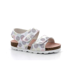 Summerkro, Sandales Fille, Blanc Pois Multico, 35