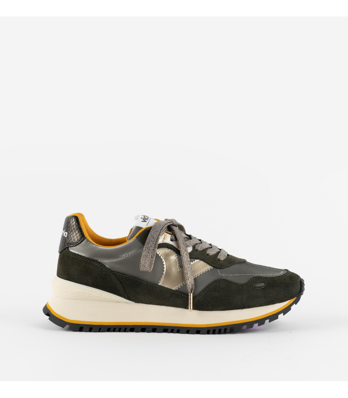 Victoria 1126183-WOMEN Basket Basse Berlin Effet Cuir & PIÈCES Multicolores Plateau Femme