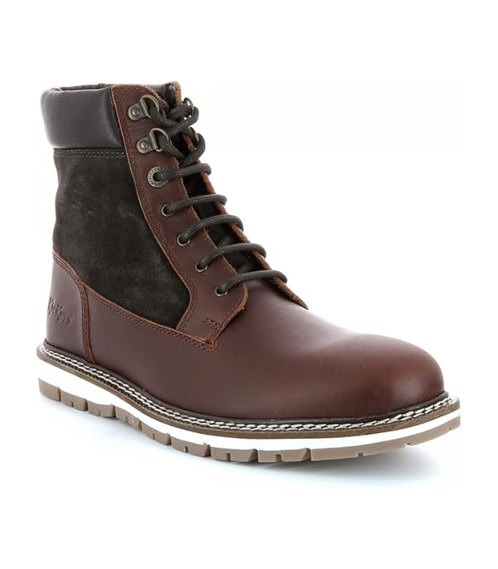 Kickers Mount, Bottines Homme, Marron Fonce, 41
