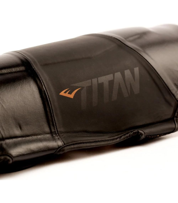 Everlast Protection Tibias Titan Pro, Noir, Protection pour Arts Martiaux et Sports de Combat, Équipement d'Entraînement