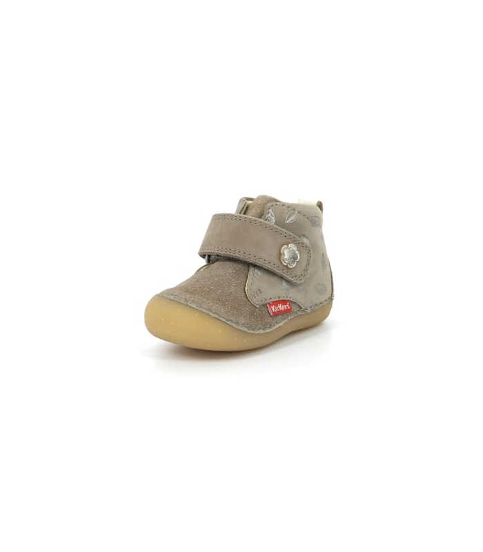 Kickers Sabio, Bottillons Fille, Beige, 24