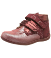 Kickers Bonkro, Bottillons Fille, Bordeaux, 19