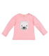 Bondi T-Shirt Bébé à Manches Longues, Rose Pâle avec Motif Ours Mignon, Coton, 68 (3-6 Mois)