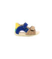 KICKERS BOPING-2, Sandale Garçon, BEIGE JAUNE MARINE