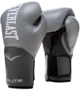Everlast Gants de Boxe Pro Style Elite Glove - Unisexe - pour Adulte - Gris - 12 oz