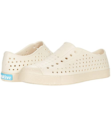 Native Shoes Kids Unisex Jefferson Bloom (Little Kid/Big Kid) Bone White/Soy Beige/Shell Speckles 2 Little Kid M