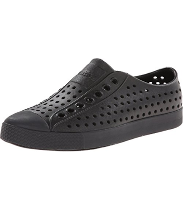 Native Unisex Jefferson Fashion Sneaker, Jiffy Black/Jiffy Black,5 US Men/7 US Women