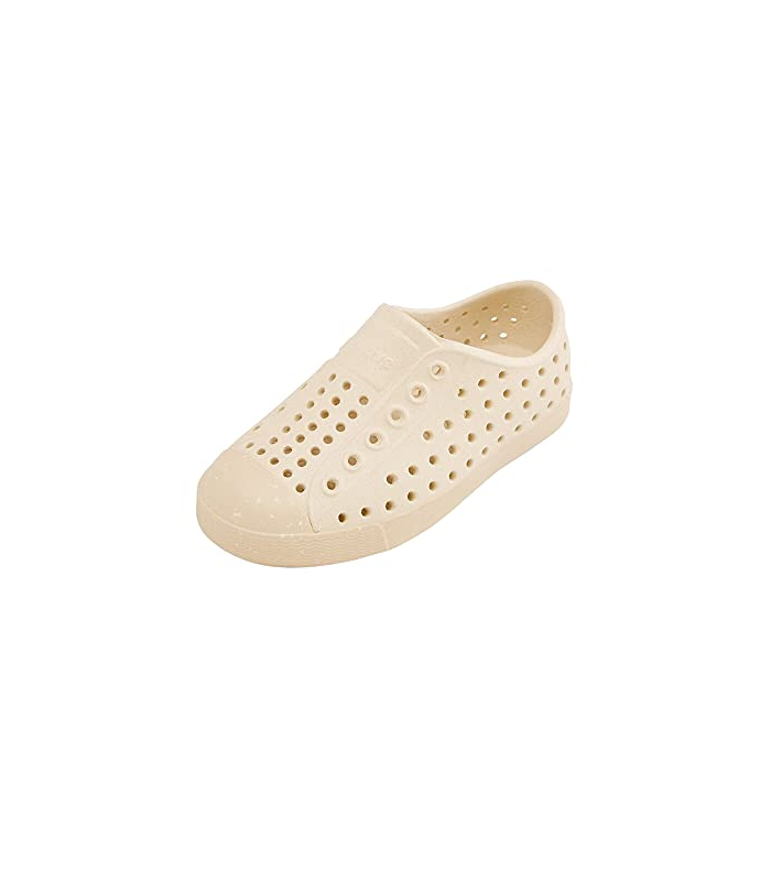 Native Shoes Kids Unisex Jefferson Bloom (Little Kid/Big Kid) Bone White/Soy Beige/Shell Speckles 4 Big Kid M