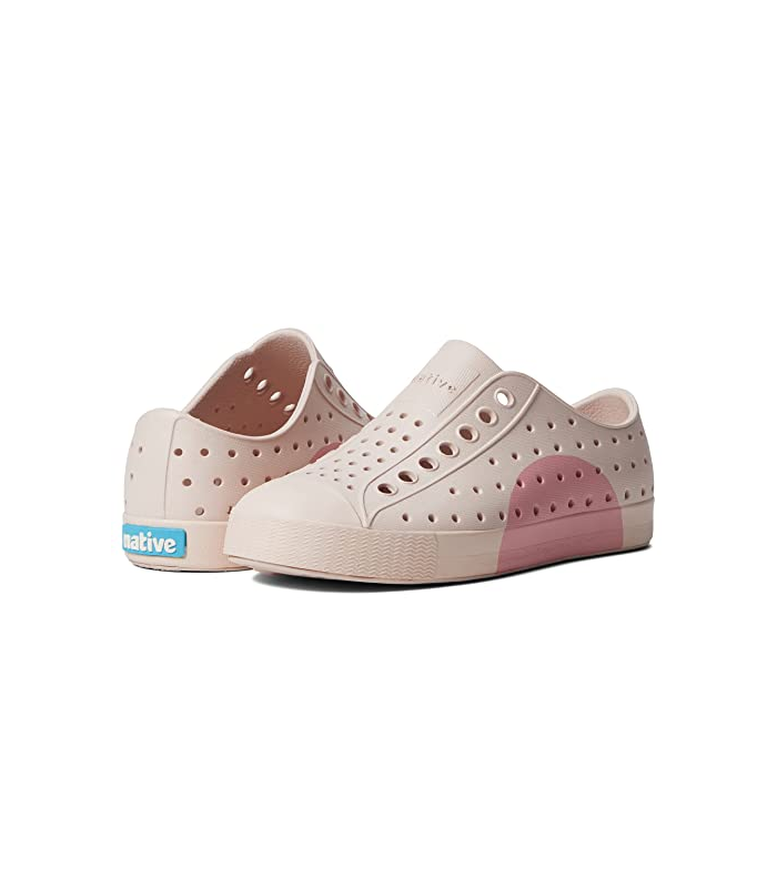 Native Kids Chaussures imperméables phosphorescentes Jefferson, Rose poussière/rose poussière/cercle
