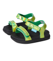 Native Chaussures unisexe enfant Charley Hologram (tout-petit), Hologramme vert pique-nique / Jiffy Black/Jiffy Black, 6 Toddler