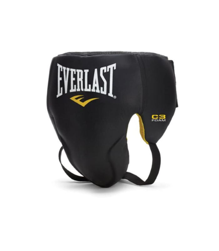 Everlast C3 Protection d'aine en cuir – Sangle auto-agrippante Pro Competition