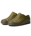 Native Shoes Kids Unisex Jefferson Bloom (Little Kid/Big Kid) Rookie Green/Tuff Green/Jiffy Speckles 12 Little Kid M