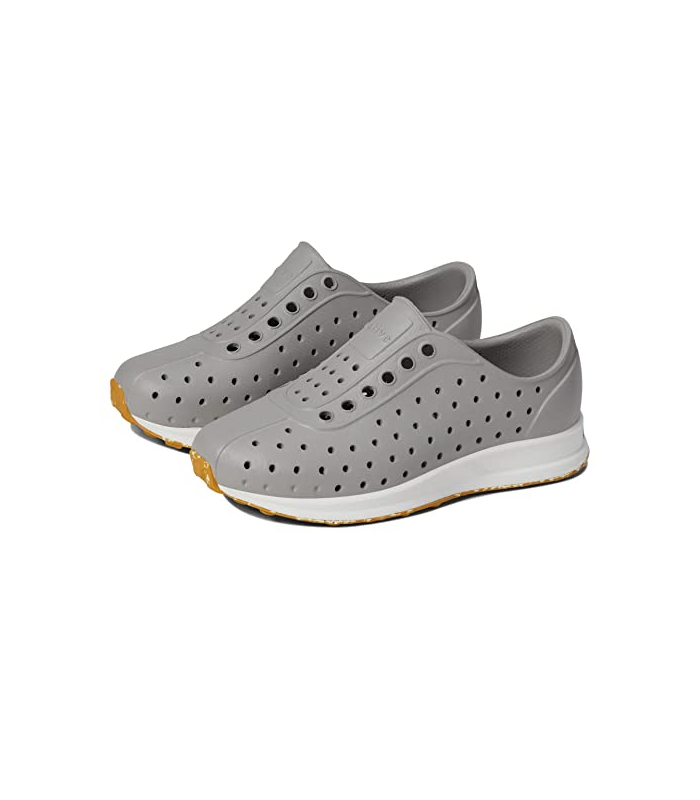 Native Shoes Baskets unisexes Robbie pour enfant, Gris pigeon/blanc coquille/purée en caoutchouc moucheté, 8 Toddler