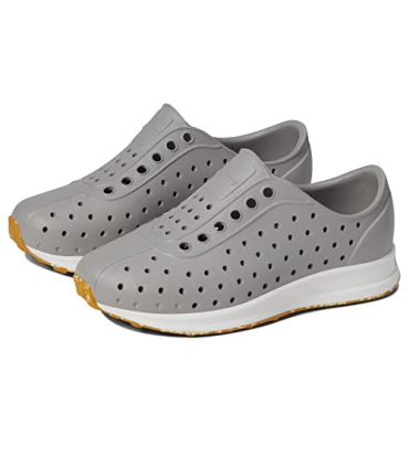 Native Shoes Baskets unisexes Robbie pour enfant, Gris pigeon/blanc coquille/purée en caoutchouc moucheté, 8 Toddler