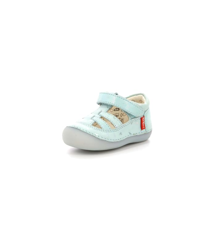 Kickers Sushy, Salomés Fille, Bleu Clair