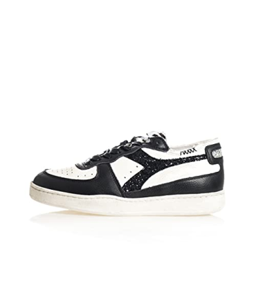 Sneakers Donna Diadora Mi Basket Row Cut Jungle Bianco/Nero 201.177826.c0351