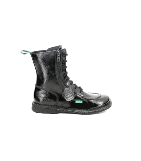 Kickers Meetickzip, Bottillons Femme, Noir Vernis, 36