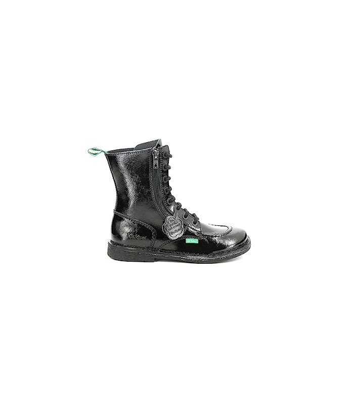 Kickers Meetickzip, Bottillons Femme, Noir Vernis, 36