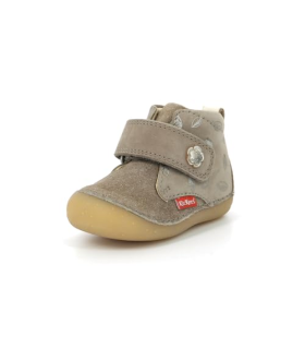 Kickers Sabio, Bottillons Fille, Beige, 23