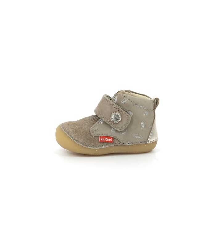Kickers Sabio, Bottillons Fille, Beige, 22