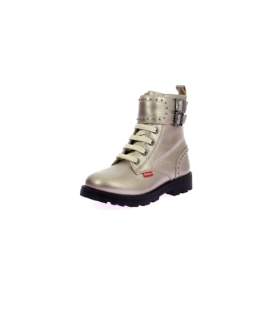 Kickers Groorock, Bottillons Fille, Beige Champagne, 38