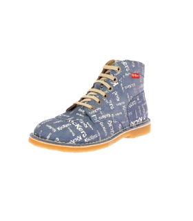 Kickers Legend, Bottillons Femme, Bleu Imprime, 36