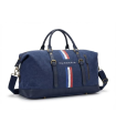 Hungaria Insigna Sac de Voyage Bleu avec Rayures Tricolores, 60x40 cm